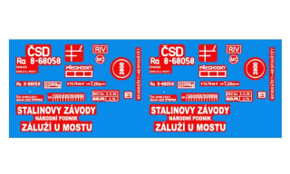 Obtisk ČSD - cisterna Ra 8-68058 - 1:87