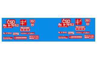 Obtisk ČSD - cisterna Ra 8-79152 - 1:87