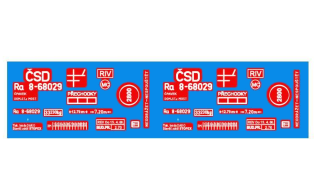 Obtisk ČSD - cisterna Ra 8-68029 - 1:87