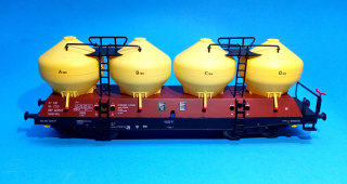 1:87 - vůz na přepravu cementu Uacs/Raj ČSD