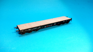 plošinový vůz Salp/Px - ČSD s klanicemi 500 mm 