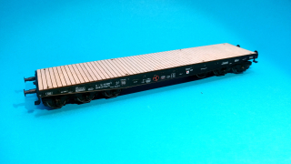 plošinový vůz Salp/Px - ČSD s klanicemi 500 mm 