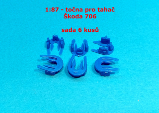1:87 - točna pro tahač Škoda 706    