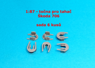 1:87 - točna pro tahač Škoda 706    