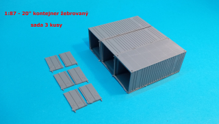 1:87 - container 20" - sada 3 kusy