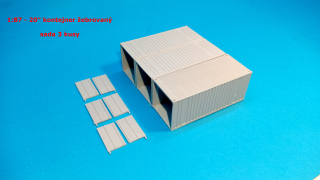 1:87 - container 20" - sada 3 kusy