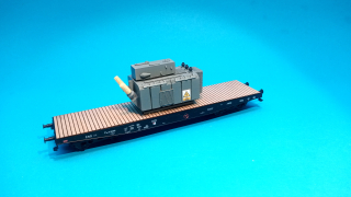 plošinový vůz Rmmp/Pao ČSD s nákladem transformátoru - 1:87