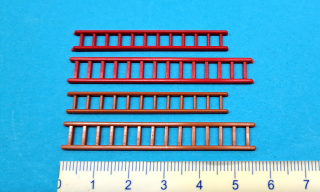 sada žebříků - 4 kusy - 1:87