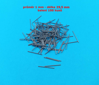 osičky pro auta 1 mm - 29,5 mm délka