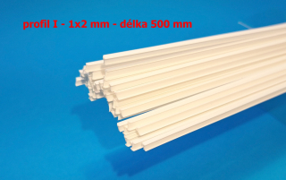 profil I - 1x2 mm - délka 500 mm