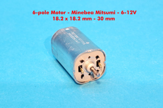 6-pole motor SE-18M1 - 12V 