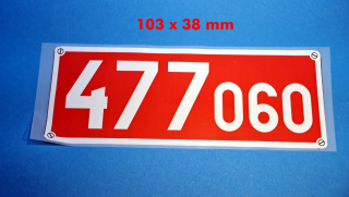 477.060 - nažehlovací obtisk - malý
