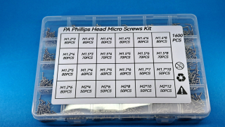 Sada vrutů - 1600 kusů - bílý zinek