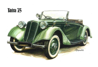 Nostalgie TATRA 75   20 x 30 cm 