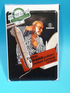 SIEMENS plech. pohlednice 10 x 14 cm
