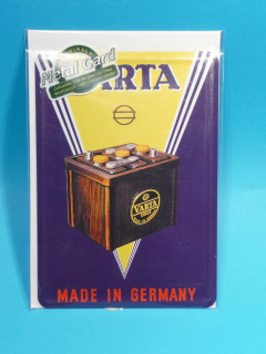 VARTA plech. pohlednice 10 x14 cm