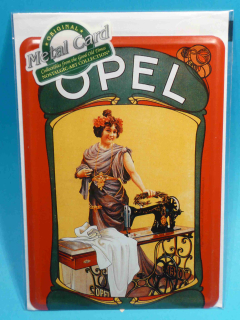 OPEL plech. pohlednice 10 x14 cm