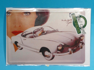 KARMAN Ghia plech. pohl. 10 x14 cm