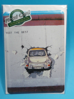 TRABANT plech. pohlednice 10 x14 cm
