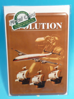 EVOLUTION plech. pohlednice 10 x14 cm