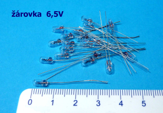 * žárovka čirá 6,5V