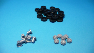 sada pneumatik a disků pro přívěsy - 1:87